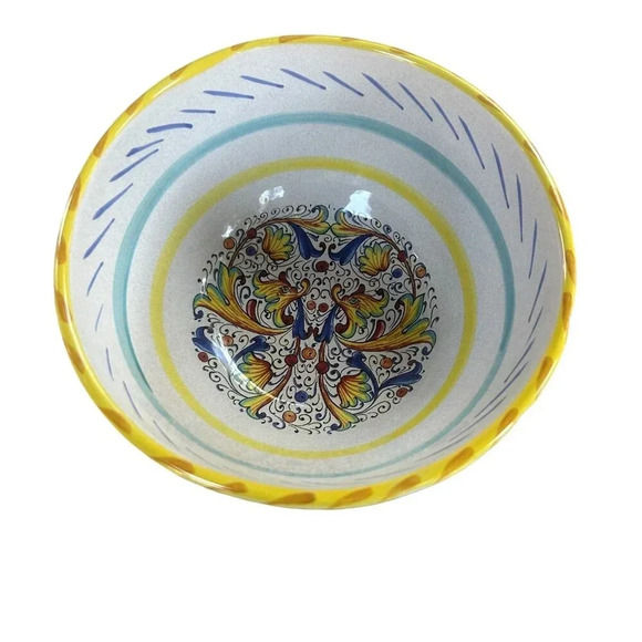 Meridana Ceramiche Italian Raffaelesco Colorful 6" Ice Cream Bowl - Picture 1 of 6